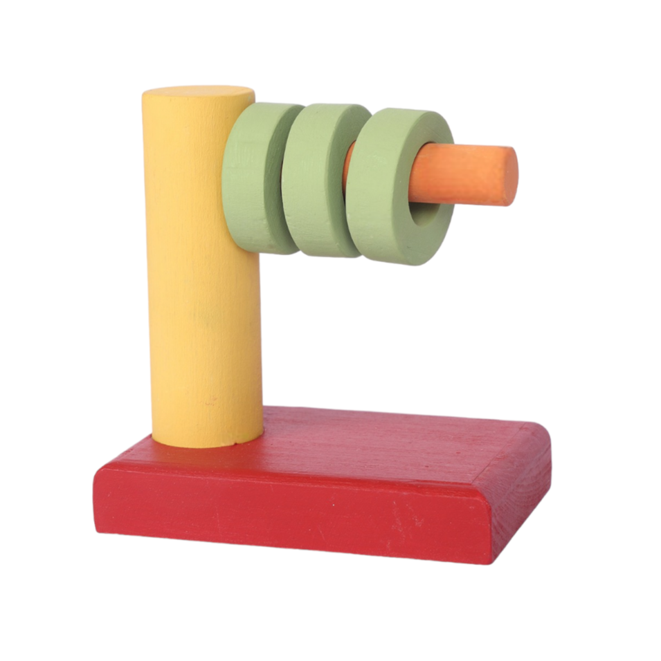Montessori Ahşap GeometriK İstifleme Oyuncağı