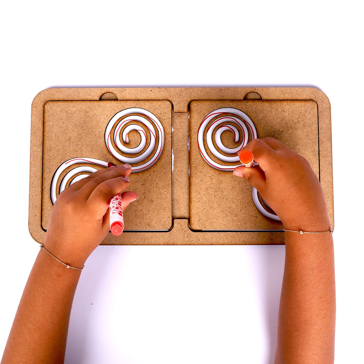 Montessori Ahşap SPRİAL İzleme Tahtası