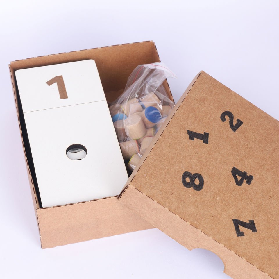 Montessori Waldorf Sayma İzleme Tahtaları & Ahşap 1-10 arası Matematik Sayı Tepsileri