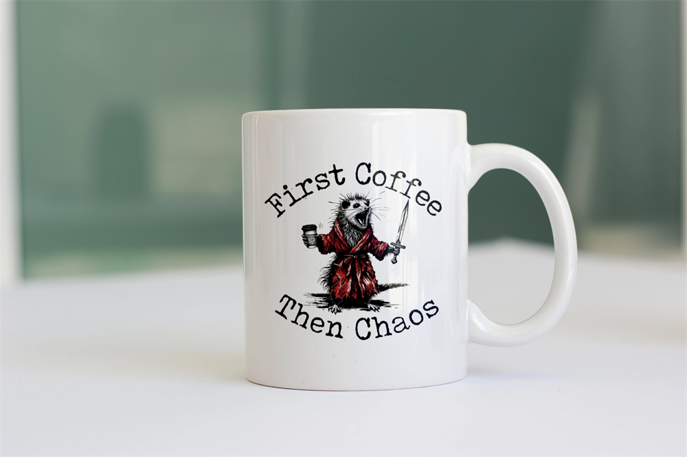 CBT First Coffe Then Choas Baskılı Kupa