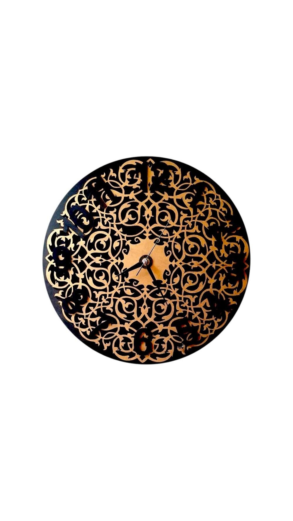 BCH Dantel Motif Detay Duvar Saati