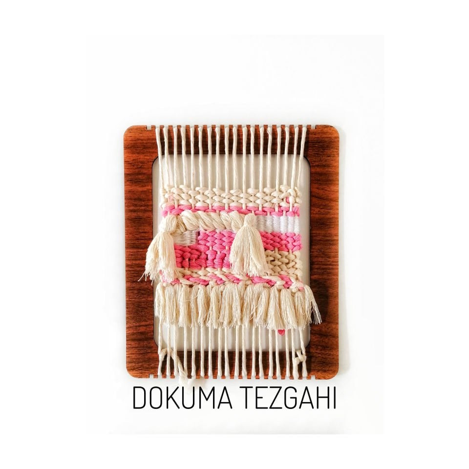 20 Kanallı Ahşap Eğitim Dokuma Tezgahı - 30cm X 20cm