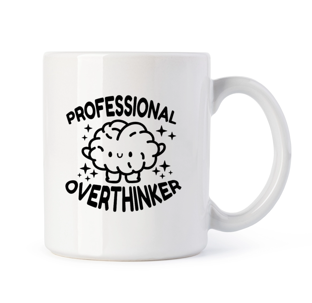 CBT Overthinker Baskılı Tasarım Kupa