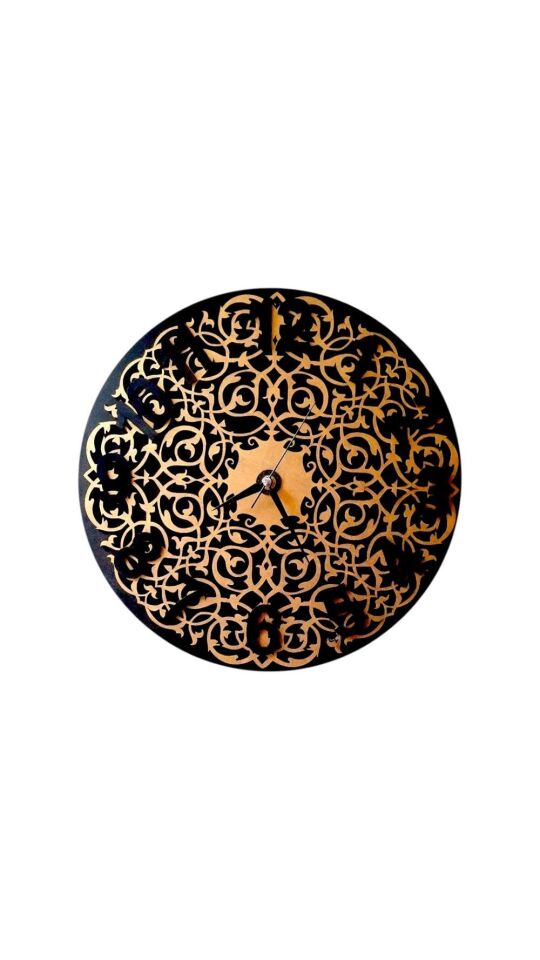 BCH Dantel Motif Detay Duvar Saati