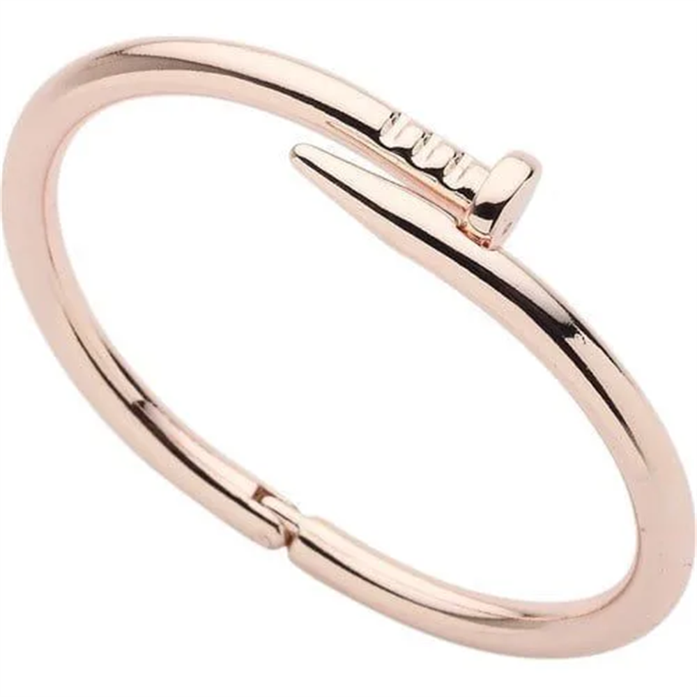 Unisex Çivi Cartier Modeli Rose Renk Alaşım Bileklik