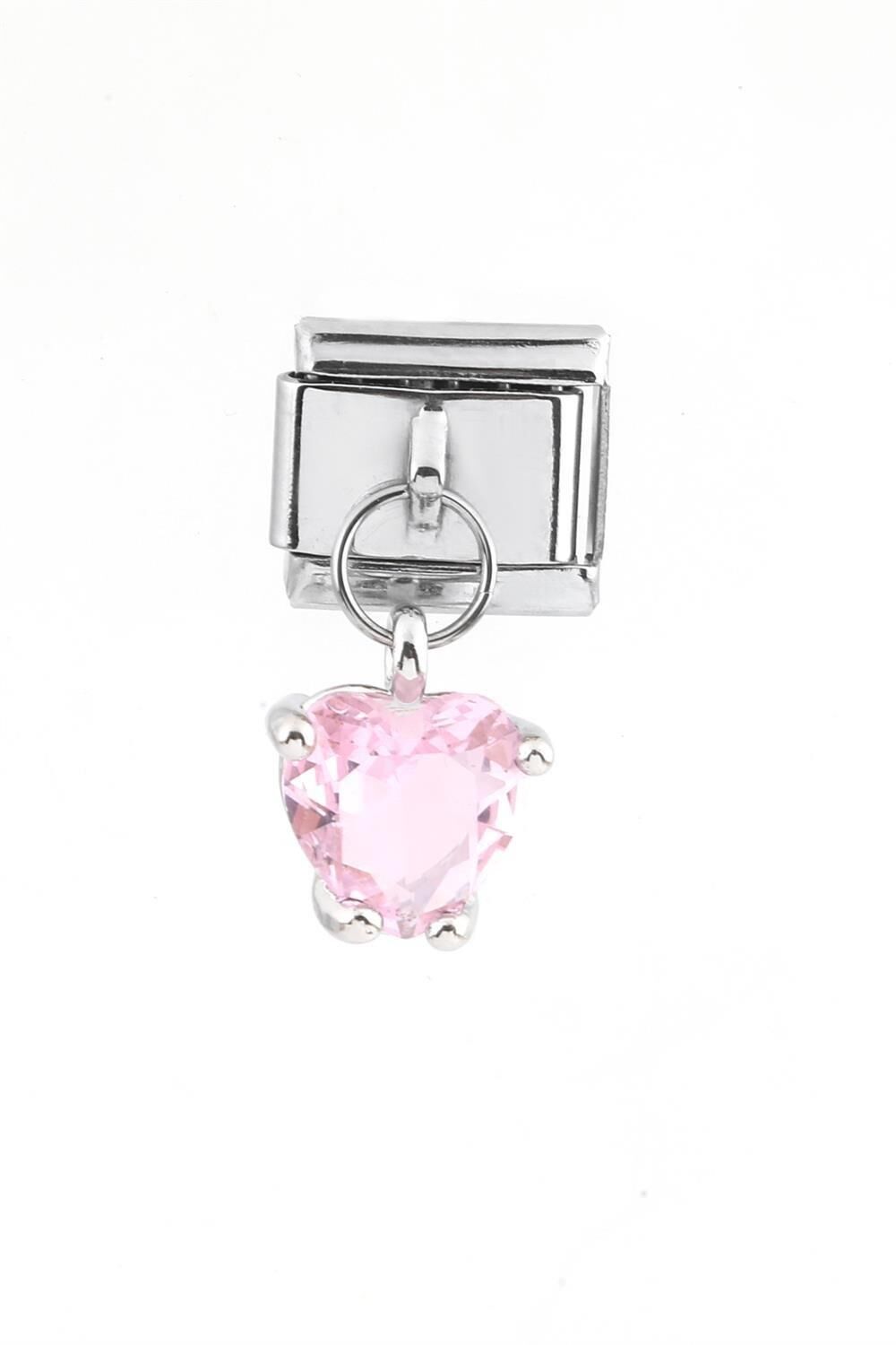 GÜMÜŞ PEMPE TAŞLI CHARM