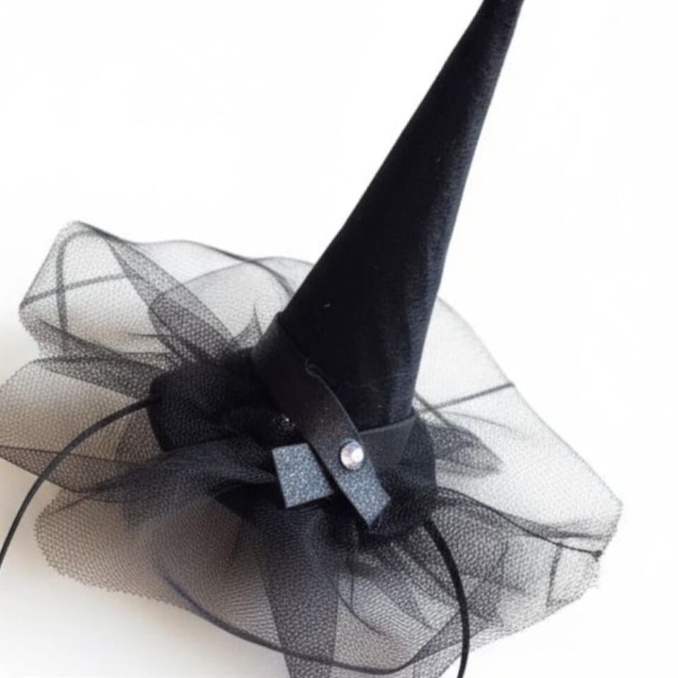 HALLOWEEN CADI ŞAPKASI SİYAH TAÇ