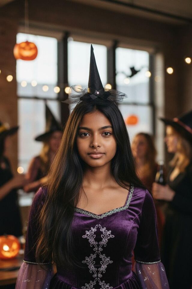 HALLOWEEN CADI ŞAPKASI SİYAH TAÇ